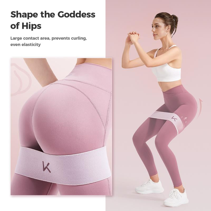 KEEP Fabric Resistance Bands for Legs and Butt, Fabric Exercise Loop Bands Yoga, Pilates, Rehab, Fitness and Home Workout, Strength Bands for Booty
