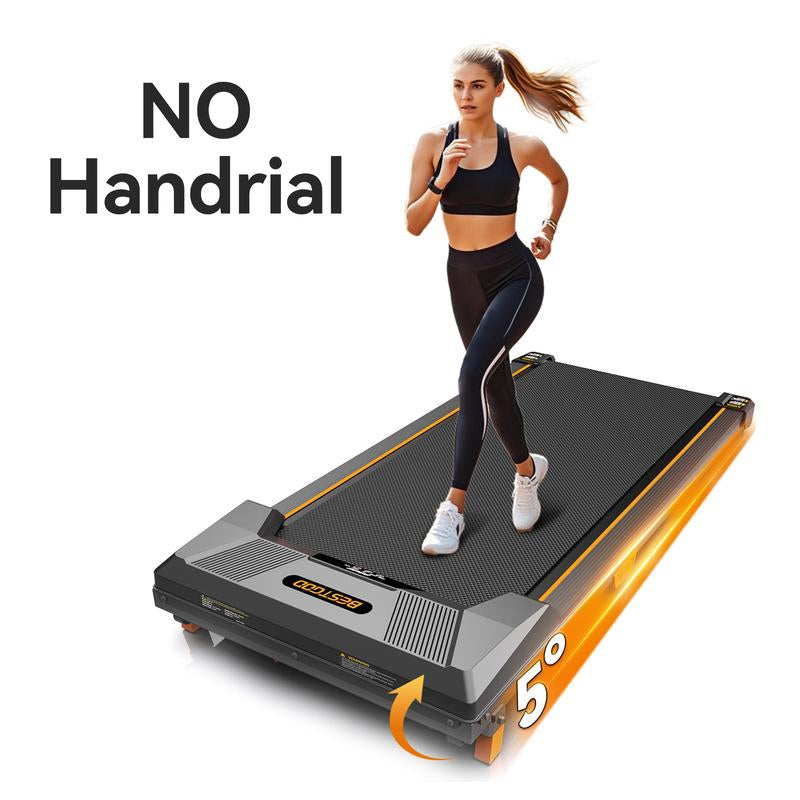 Bestgod Incline Treadmills Home, 330 Lbs Capacity, 3-In-1 under Desk Treadmill, Shock-Absorbing Quiet Walking Pad, Indoor Mini Exercise Equipment with Remote Control, Portable, Compact, Collapsible, with LED Display and Manual, Office Use, T1 Classic