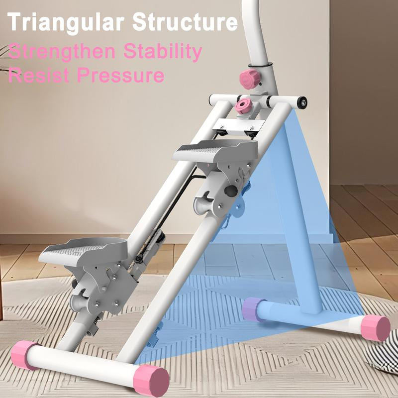 330Lbs Stair Stepper Climber Machine with Handlebar Upgrade Vertical Climber Workout Machine for Full Body Climber Stepper Home Fitness Equipment for Women Men