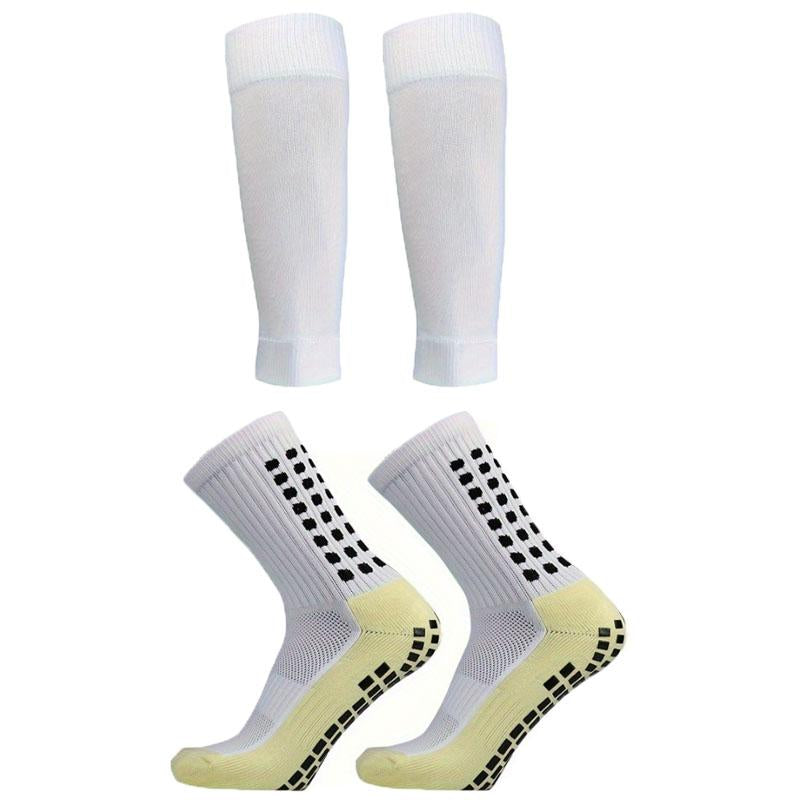 3/6/10 Double Random Autumn and Winter New Men'S and Women'S Football Socks, Sports Bicycle Grabbing Socks, anti Slip and Non Slip Grabbing Pads, Football Basketball