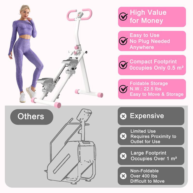 330Lbs Stair Stepper Climber Machine with Handlebar Upgrade Vertical Climber Workout Machine for Full Body Climber Stepper Home Fitness Equipment for Women Men