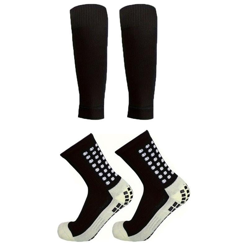 3/6/10 Double Random Autumn and Winter New Men'S and Women'S Football Socks, Sports Bicycle Grabbing Socks, anti Slip and Non Slip Grabbing Pads, Football Basketball
