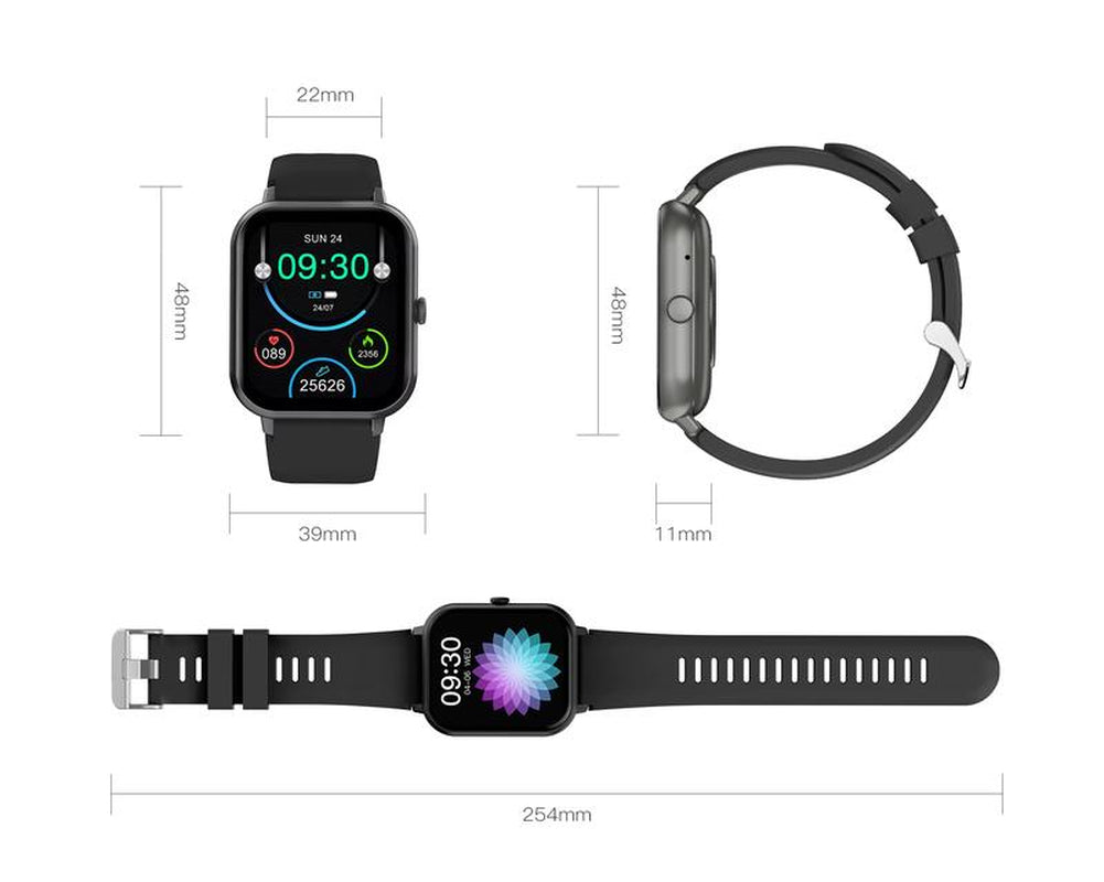 Smartwatch with Fashionable Touchscreen-Answers/Makes Calls,Message Notifications,Multifunctional Fitness Watch with over 100 Sport Modes,Customizable Watch Faces,Compatible with Iphone & Android, Activity Tracker Bluetooth Wearable Smartphone