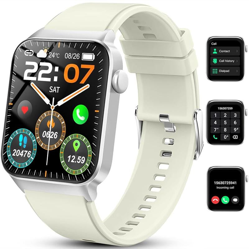 [Fall Deals] Tukio 2025 New 1.85" Stylish Touchscreen Digital Smartwatch with 100+ Exercise Modes Sleep Monitoring Daily Watch Dial Information Alerts Multifunctional Wearable Device for Holiday Gifts Smartphone