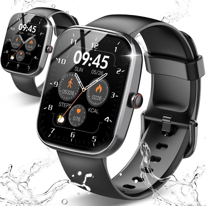 [Fall Deals] Tukio 2025 New 1.85" Stylish Touchscreen Digital Smartwatch with 100+ Exercise Modes Sleep Monitoring Daily Watch Dial Information Alerts Multifunctional Wearable Device for Holiday Gifts Smartphone